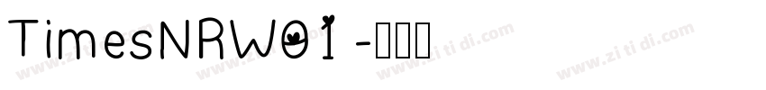 TimesNRW01 字体转换